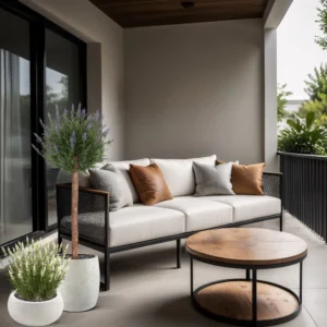 Lavendel Bol op stam Kunstplant - 120 cm - Blauw - UV bestendig