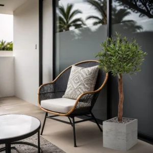 Olijf kunstboom op stam 120 cm in pot - UV bestendig