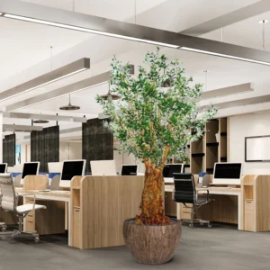 Olijf Deluxe kunstboom - 290 cm