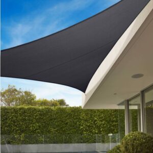 Schaduwdoek 340 gr/m² - 300x300x300 cm - Grafiet - 15 jaar garantie