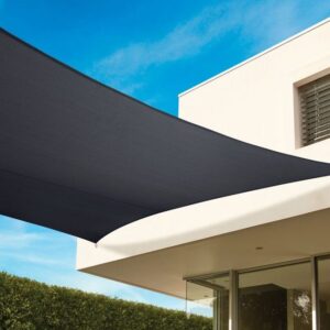 Schaduwdoek 340 gr/m² - 500x300 cm - Grafiet - 15 jaar garantie