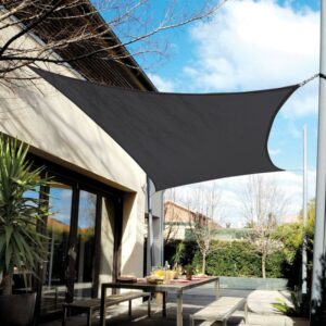 Schaduwdoek 340 gr/m² - 300x300 cm - Grafiet - 15 jaar garantie