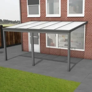 Veranda aanbouw - Aluminium - Antraciet - 500x250 cm - PC dak