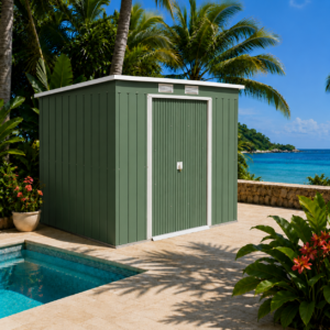 Tuinkast / Tuinhuis - Sunshine 22 - 213x130x172 cm (bxdxh) - groen - Incl. Bodemframe