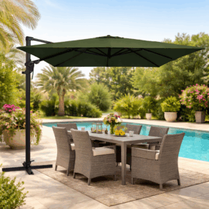 Parasol Monaco 300x300 cm - Grijs - Prijs op aanvraag