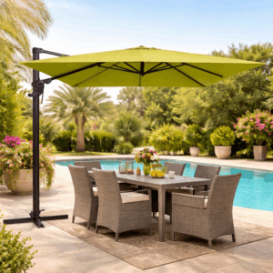 Parasol Monaco 300x300 cm - Sage - Prijs op aanvraag