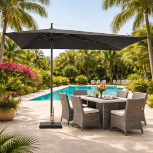 Parasol Sideway - 360x220 cm - Grijs