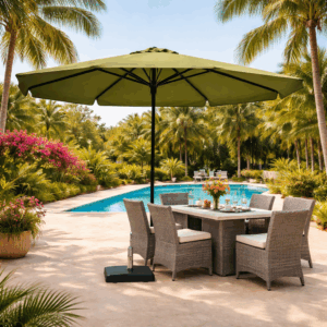 Parasol Syros luxe 350 cm - Sage