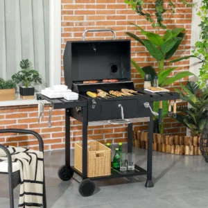 BBQ - Houtskool - Sunshine 9 - Grill Smoker - 120x64x114 cm