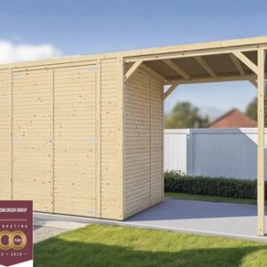 Tuinhuis Lucas - 373x157 cm - Onbehandeld