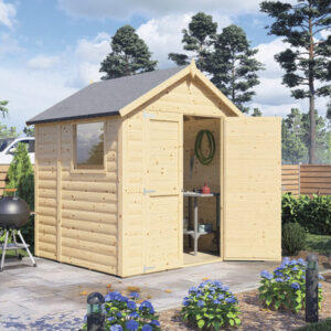 Tuinhuis Veronique - 201x189 cm - Onbehandeld - incl. vloer en dakbedekking