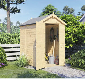 Tuinhuis Cor - 134x190 cm - Onbehandeld - Incl. vloer