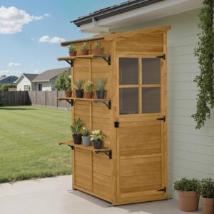 Tuinhuis/Tuinkast - 86x120x201 cm (lxdxh) - Incl. dakleer