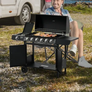 Gas BBQ - Sunshine 4- 7 branders - 135x50x100 cm