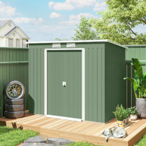 Tuinkast / Tuinhuis - Sunshine 22 - 2013x130x172 cm (bxdxh) - groen - Incl. Bodemframe