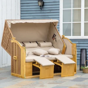 Zwembad / Strandstoel 3 personen - compleet - beige