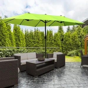 Dubbele Parasol - Lime - Ovaal - 460x270x240 cm