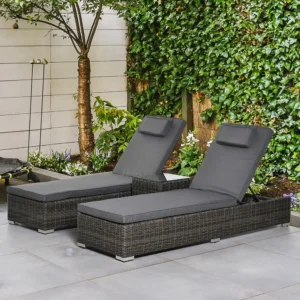 Ligbed - set 3 delig - 60x195x91 cm - Incl Gratis Kussens