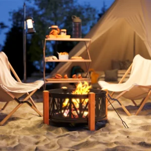 Vuurschaal / tafel - met Grillrooster Ø75x58 cm