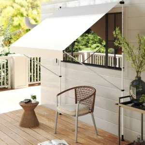 Klemluifels horizontaal - 300x150x280 cm beige / wit