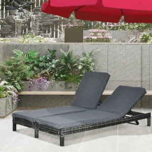 Ligbed - 2 persoons - 120x196x28 cm - Incl Gratis Kussens