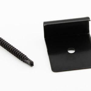 PuraFix vlonderplank beginclip RVS zwart voor blinde bevestiging - set 50 stuks