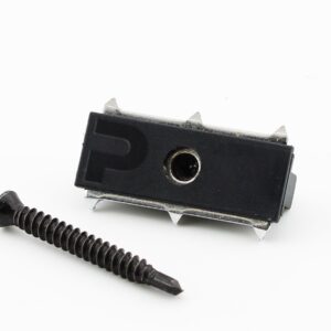 PuraFix vlonderplank clip RVS zwart voor blinde bevestiging - set 100 stuks