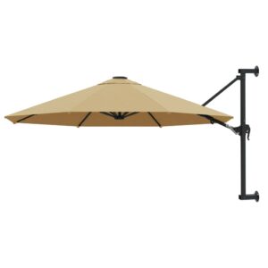 Wandparasol - 300 cm - taupe