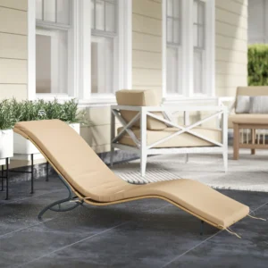 Ligbed - PE Rattan Outdoor Lounger met kussen - Beige