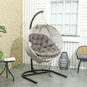 Hangstoel - 118x118x180 cm - zand