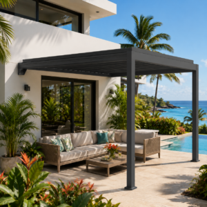 Aanbouw AO 1 - 300x300x220 cm - donkergrijs