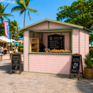 Kiosk Bianca - 16 mm - groen geïmpregneerd - 266x175 cm - incl. vloer