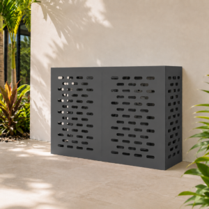 Airconditioner afdekking - Antraciet - 100 x 50 x 70 cm - Staal
