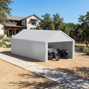 Garagetent - 400x800 cm - grijs