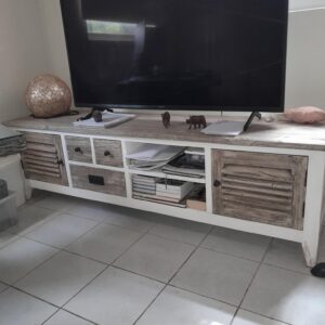 TV meubel - 190x45x55 cm - Massief Hout - Top kwaliteit uit NL