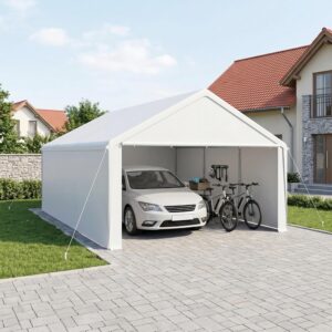 Garagetent - 400x600 cm - wit